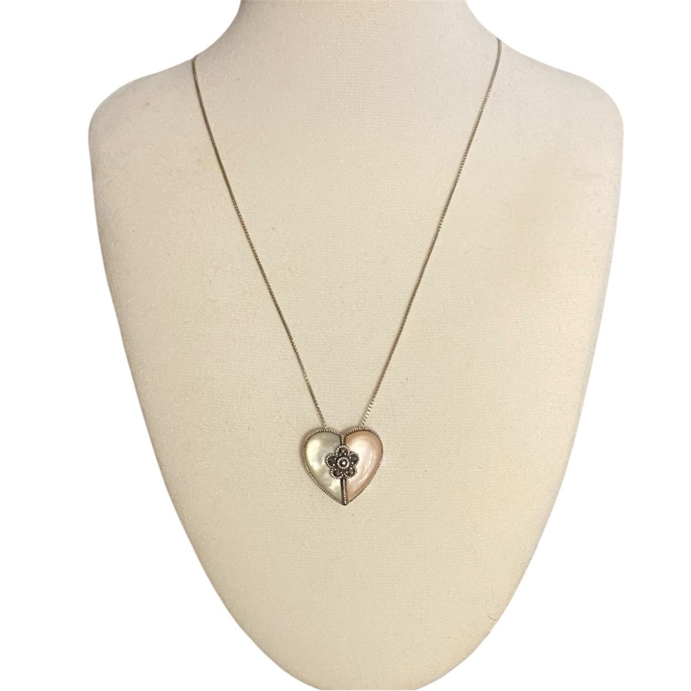 HAN sterling silver  Heart Pendant Necklace